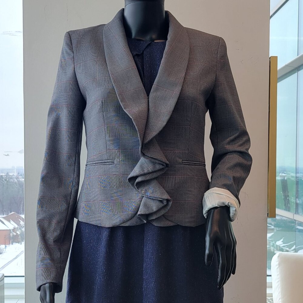 H&M Ruffle Hook Blazer